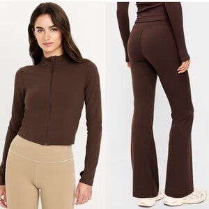NWT Old Navy Workout Set Chocolate Brown Size Medium Large